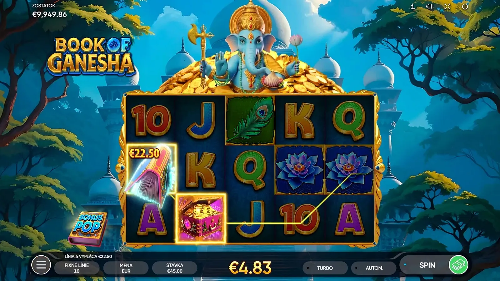 Tela do Fortune Dragon Slot cheia de símbolos dourados e brilho.